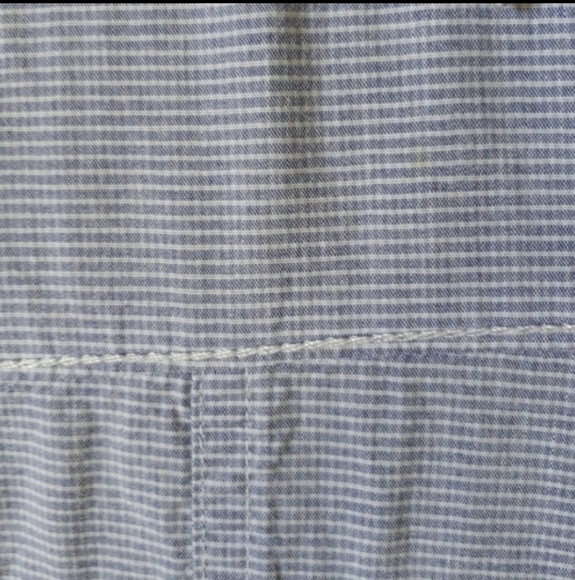 Helix blue and white striped button down shirt - Picture 4 of 4